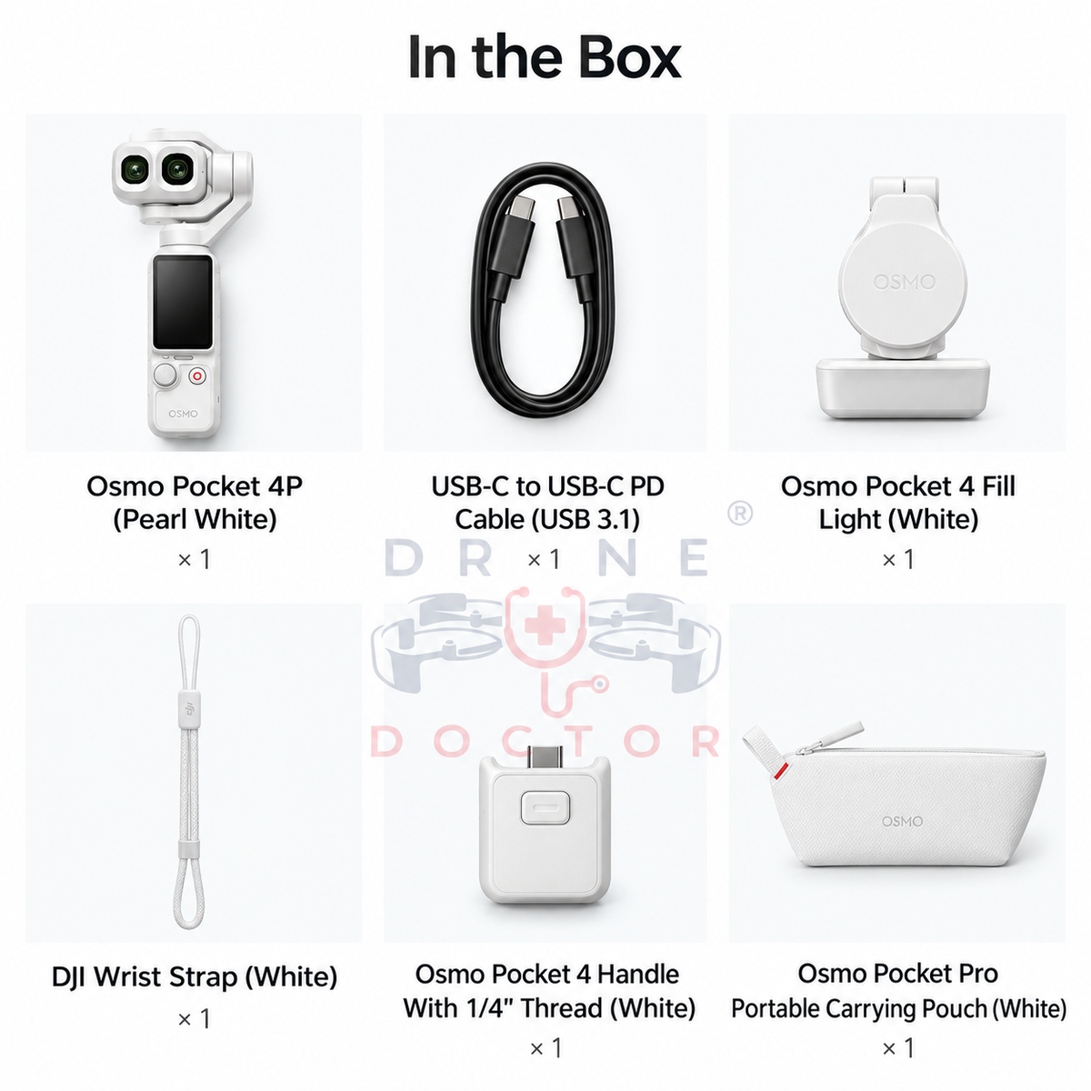DJI Osmo Pocket 4P โ Pearl White ๐ธ | Standard Edition ๐ธ | ๐ฅ EXCLUSIVE PRE-SALE! ๐