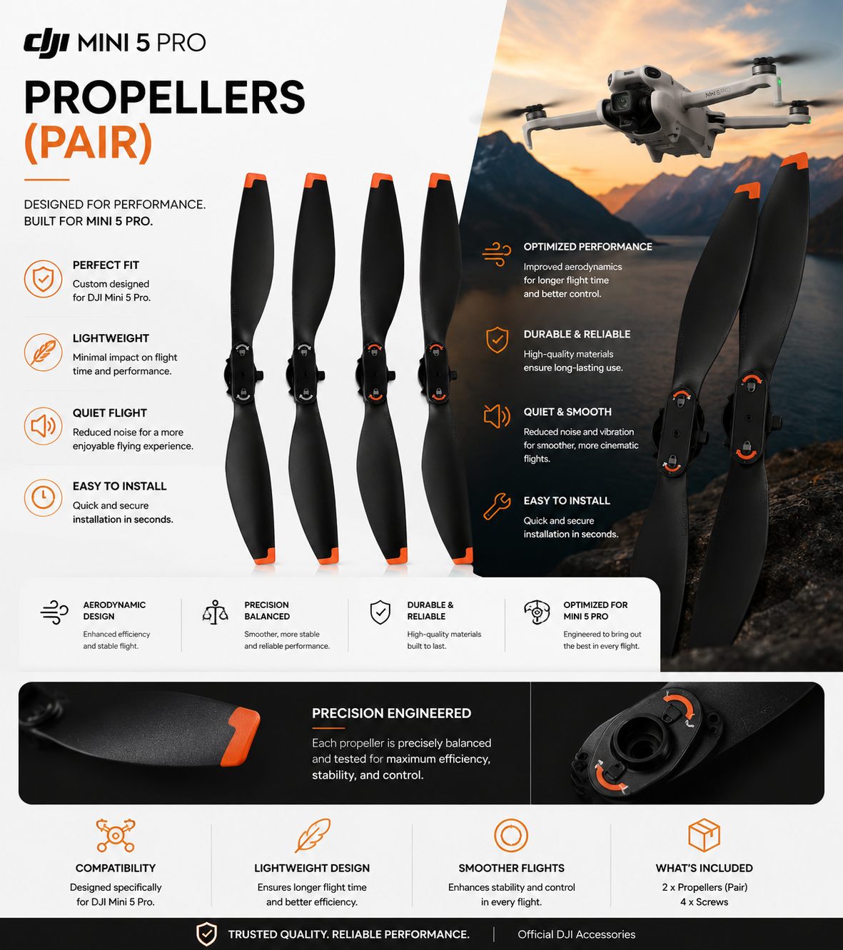 DJI Mini5 Pro Propellers (Complete Set of 4)