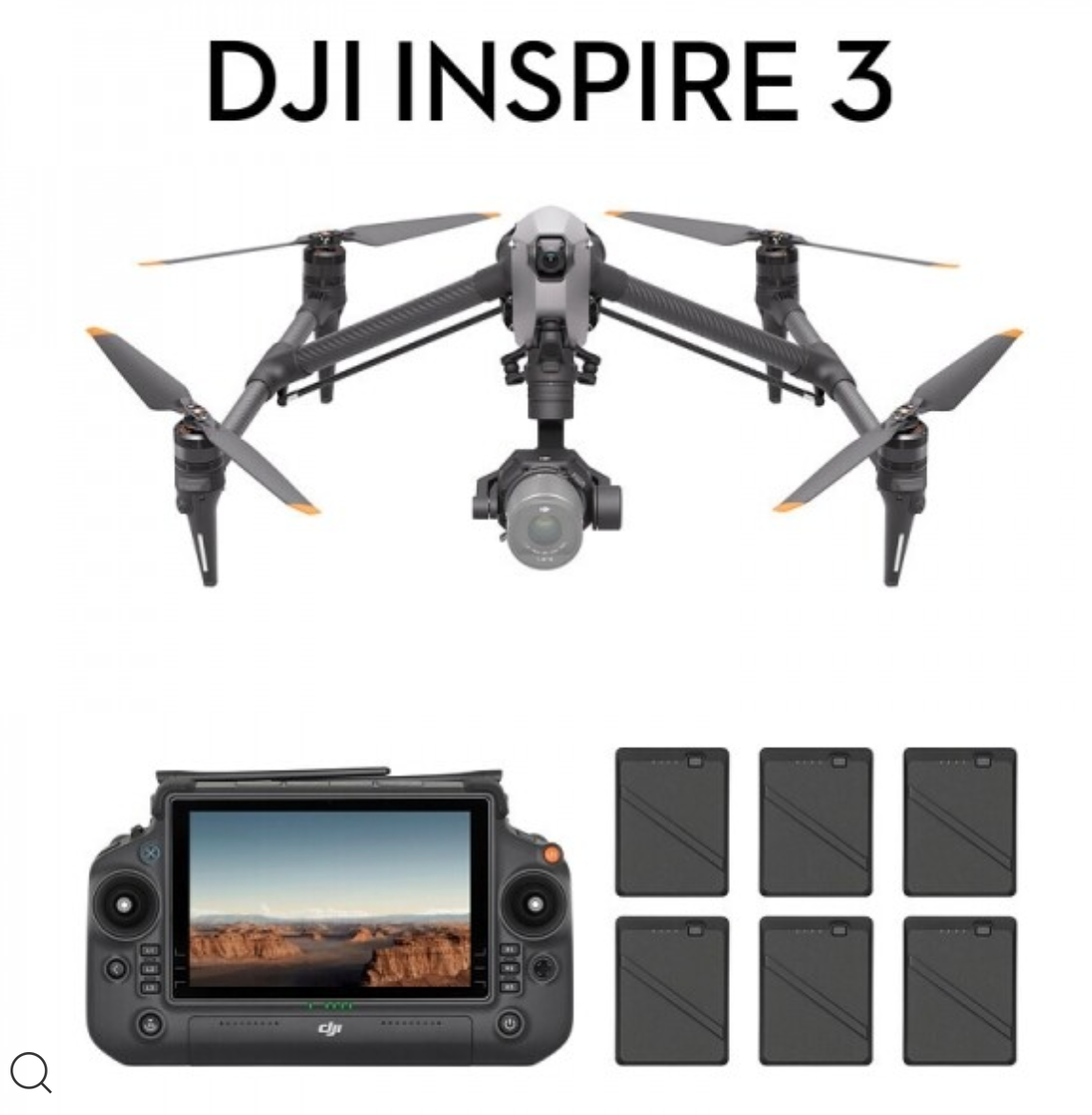 DJI Inspire 3 Standard Combo (DJI RC Plus) T740 Camera Drone (6 Batteries)
