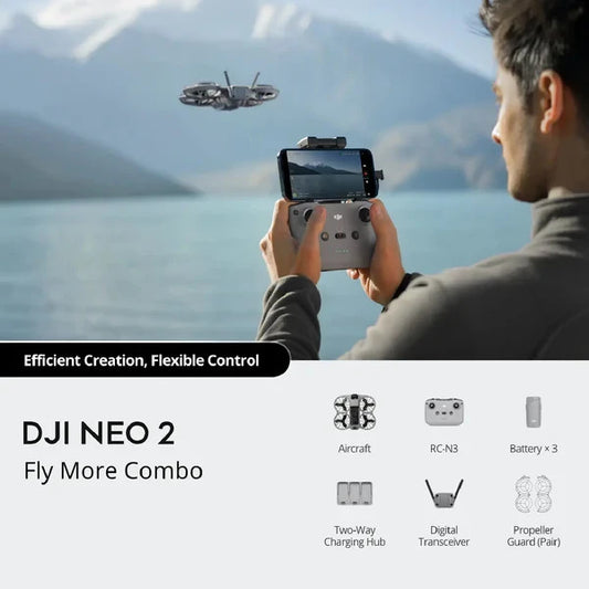 DJI NEO 2 Fly More Combo – Efficient Creation Flexible Control